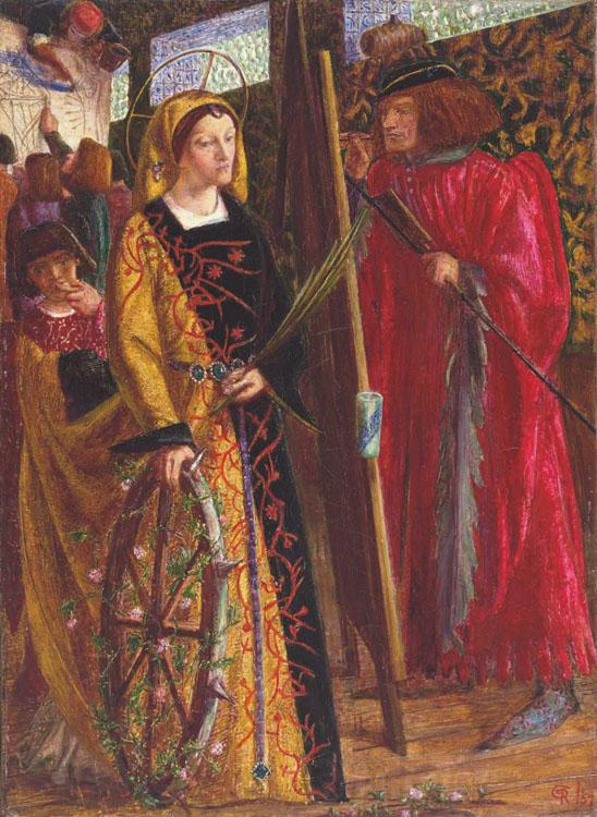 Dante Gabriel Rossetti St Catherine (mk28) France oil painting art